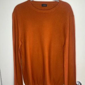 J.Crew Cotton crewneck sweater Orange L